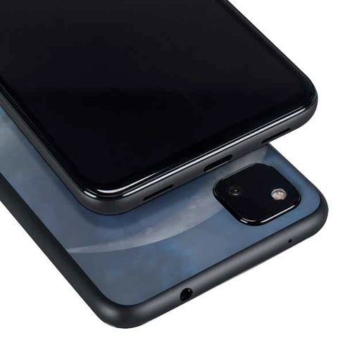 Fairy with Black Cat Sitting on Moon by Nene Thomas Google Pixel 4a Skin